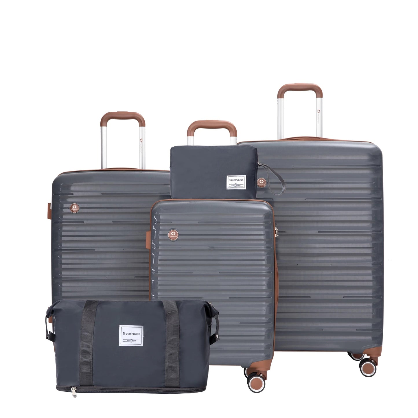 Luggage Sets- 5-Piece Durable Hardside Suitcases for Unisex- Travel Spinner Wheels & TSA Lock StarLuxeTrend