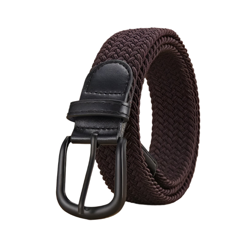 Elastic Braided Stretch Belt for Men & Women – No-Punch Woven Casual Belt for Outdoor, Sports, Climbing & Workwear