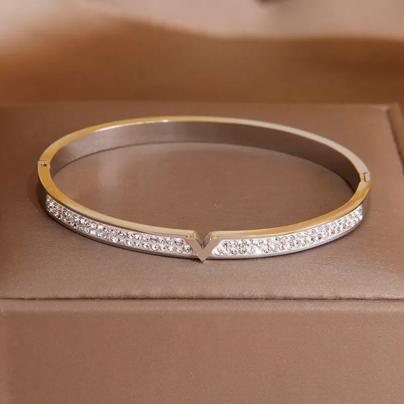 Gold Plated Elegant Cuff Bracelet for Women