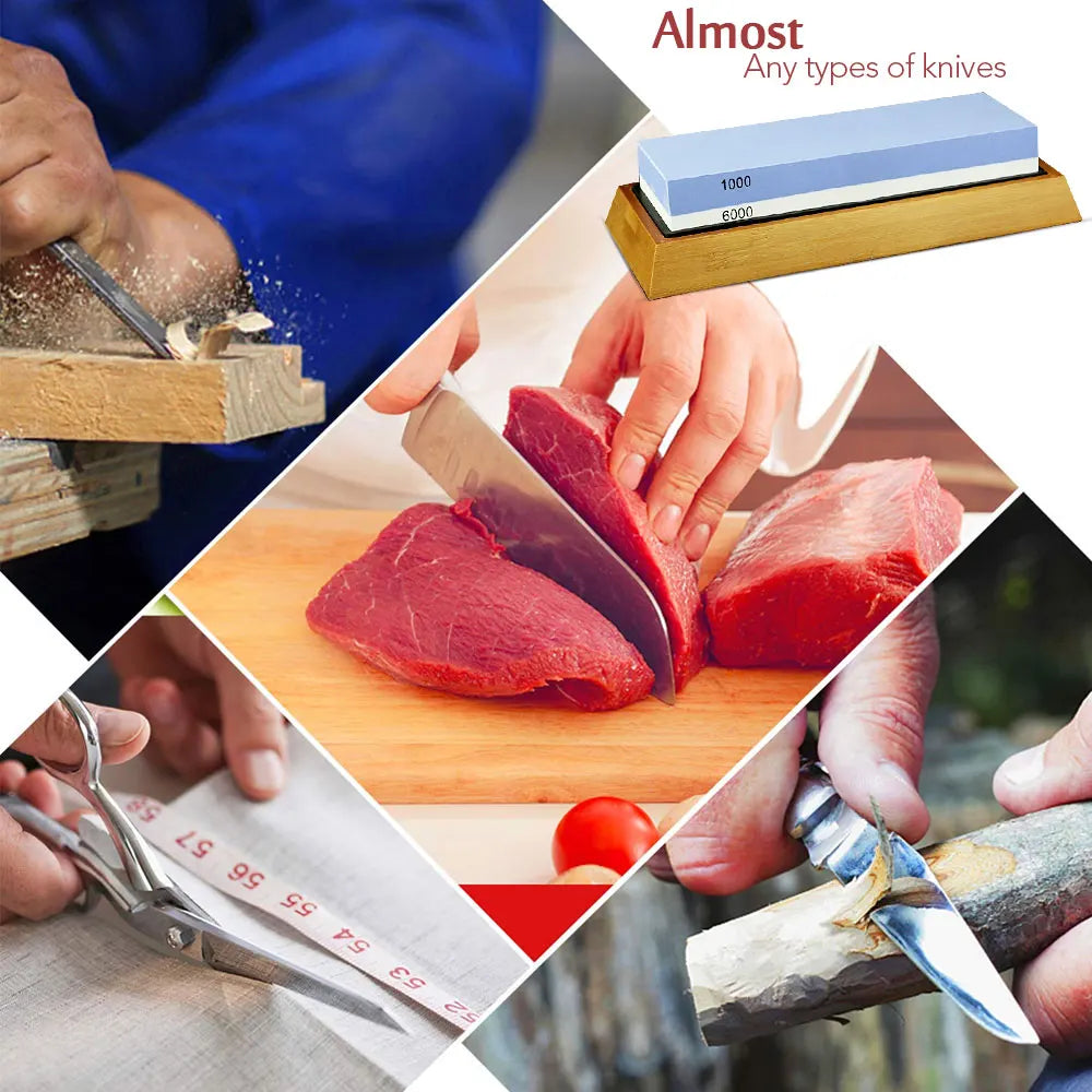 Professional Wet Stone Sharpening Kit – Multi-Grit Sharpening for Knives & Tools - StarLuxeTrend