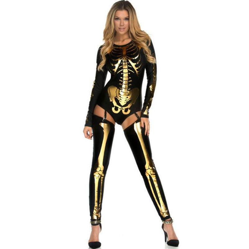 Halloween Cosplay Costume -Zombie Skull Uniform