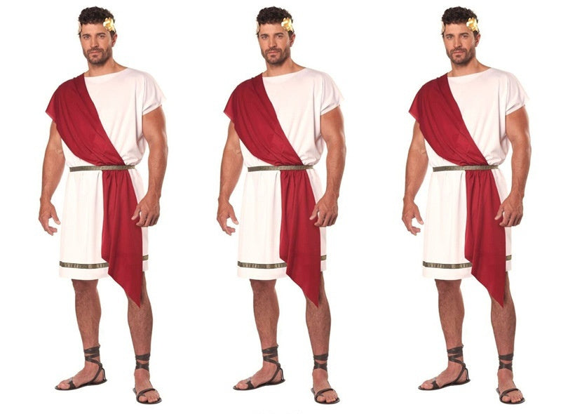 Halloween Cosplay Ancient Greek King Gladiator Costume