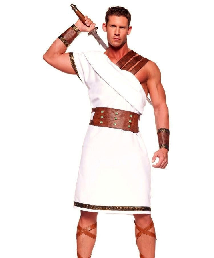 Halloween Cosplay Ancient Greek King Gladiator Costume