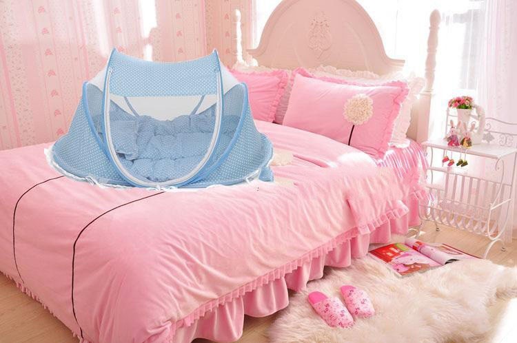 Portable Foldable 2 piece Baby Bed