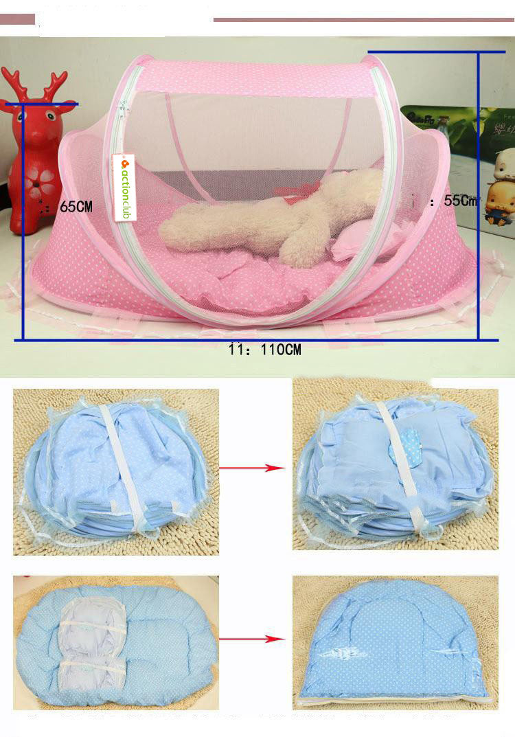 Portable Foldable 2 piece Baby Bed