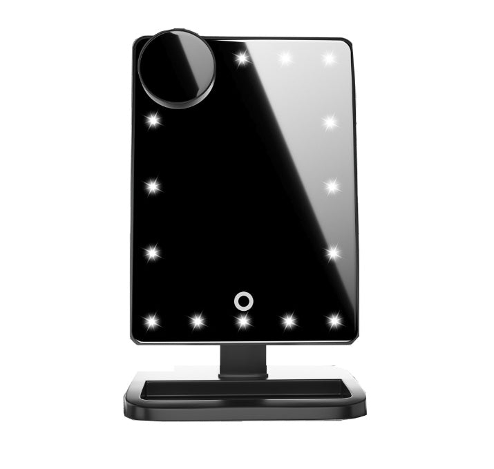 Touch Screen Makeup Mirror With 20 LED Light and Bluetooth Speaker