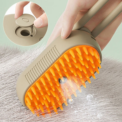 3 In 1 Pet Electric Steamy Brush 3 In 1