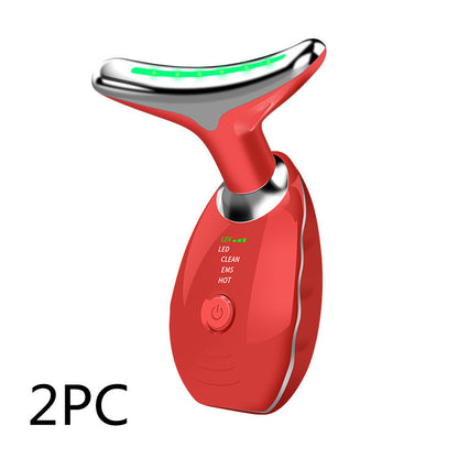 Colorful Light Based Face - Neck Massager and Anti Wrinkle Care