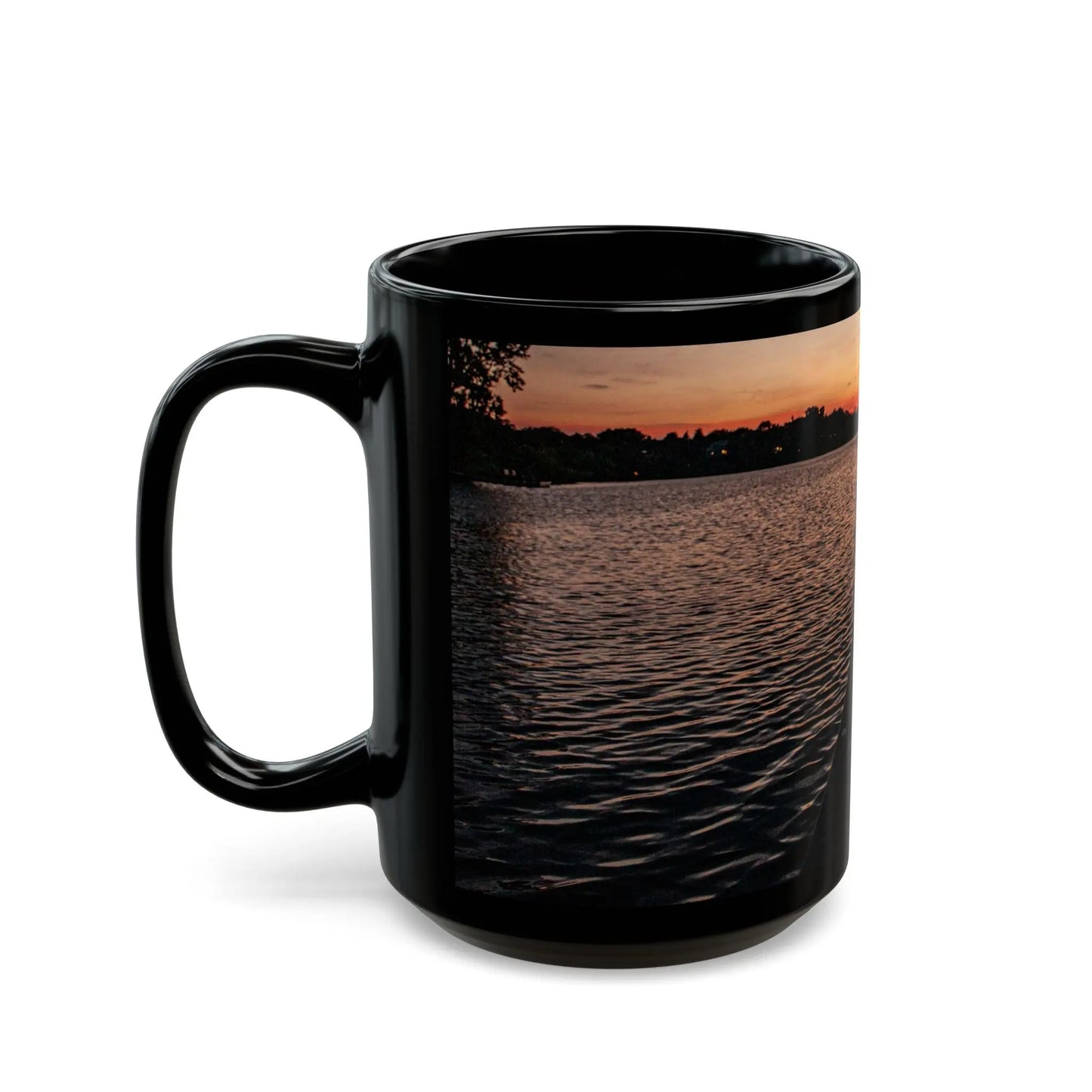 SLT Black Mug (11oz, 15oz) - Modern Minimalist Coffee Cup, cupo - StarLuxeTrend