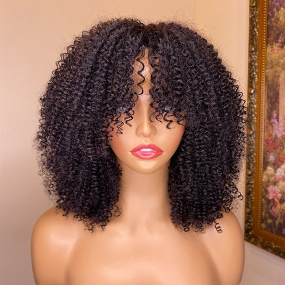 SLT Beginner Friendly Water Wave Glueless Curly Wig With Bangs