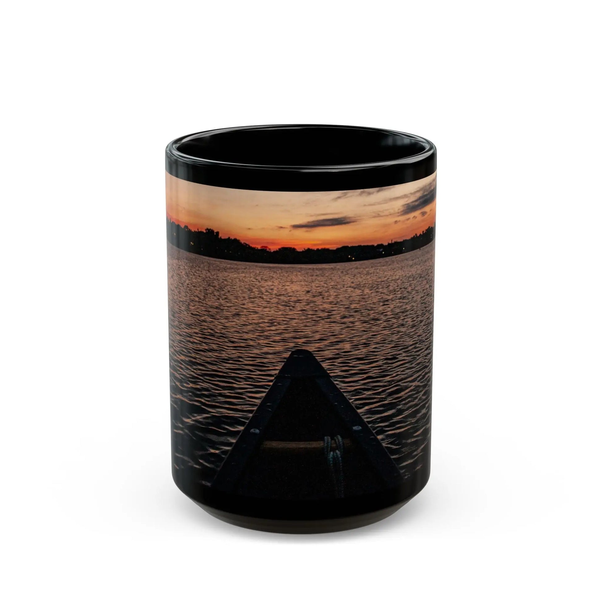 SLT Black Mug (11oz, 15oz) - Modern Minimalist Coffee Cup, cupo - StarLuxeTrend