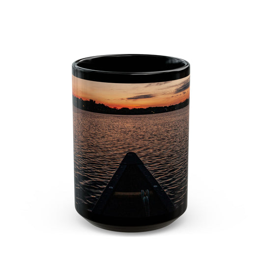 SLT Black Mug (11oz, 15oz) - Modern Minimalist Coffee Cup, cupo