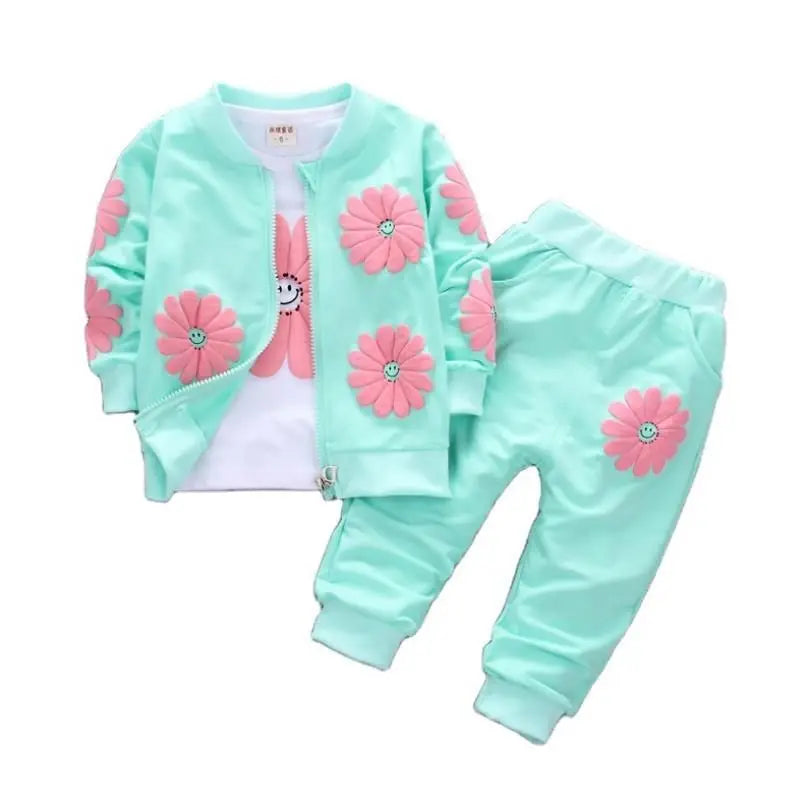 3-Piece Spring Outfit Set for Toddlers – Cotton Printed Unisex Clothing Set for Ages 4-6Y