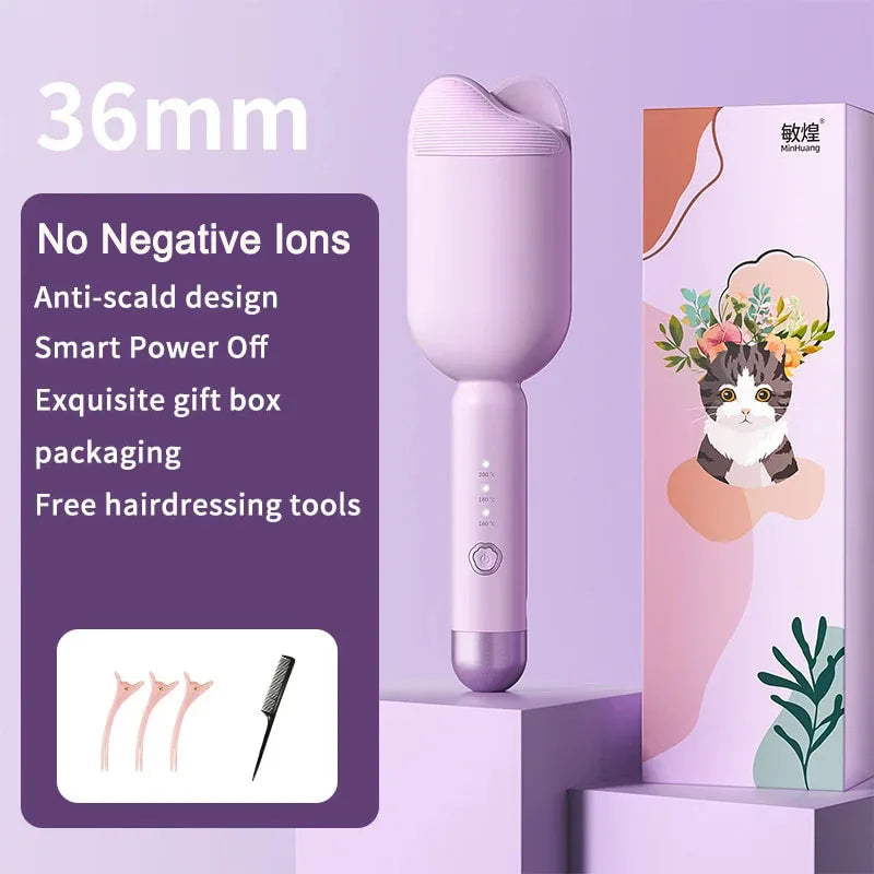 Create Effortless Waves with the 36mm Automatic Lambswool Curling Tool StarLuxeTrend