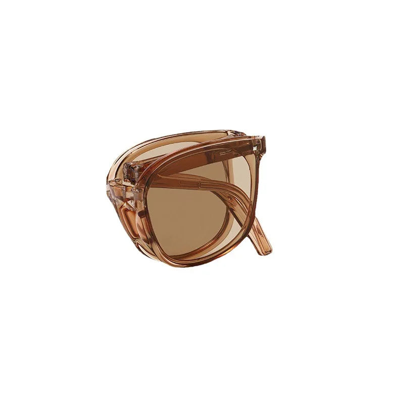Foldable Unisex Square Sunglasses – Lightweight Portable UV Protection