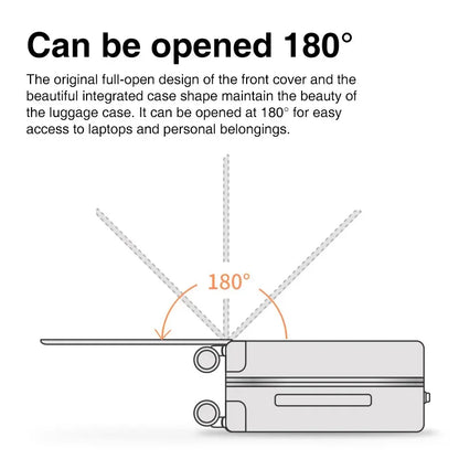 Mixi Patent Design Aluminum Frame Suitcase