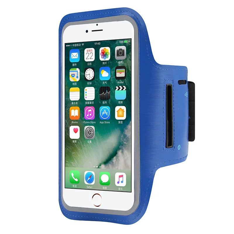 Universal Sports Armband Phone Holder for iPhone 15 14 13 Pro Max, Samsung, Huawei – Gym Running Arm Band Case with Secure Strap & Touchscreen Access