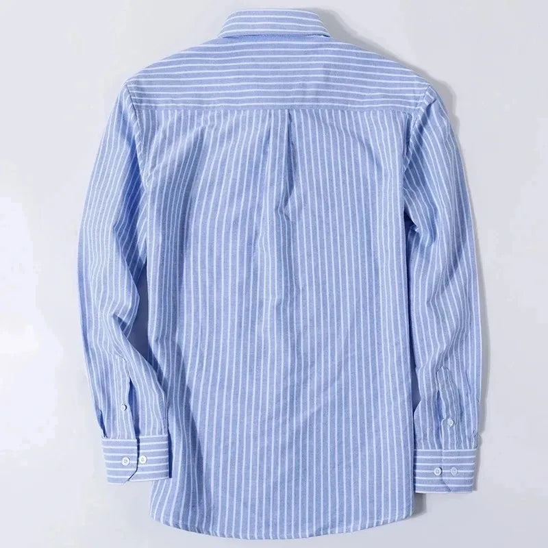 Men’s Long Sleeve Oxford Shirt – Casual Business Dress Shirt | 100% Cotton, Regular Fit, Smart Casual Style – S to 6XL