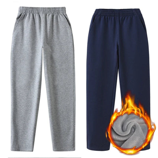 Unisex Kids' Cotton Straight-Leg Sport Pants – Comfortable Mid-Waist Joggers for Ages 7–13