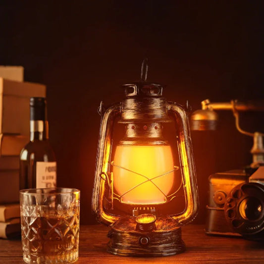LED Horse Lantern – Rechargeable Vintage Lantern Metal & Home Decoration Light