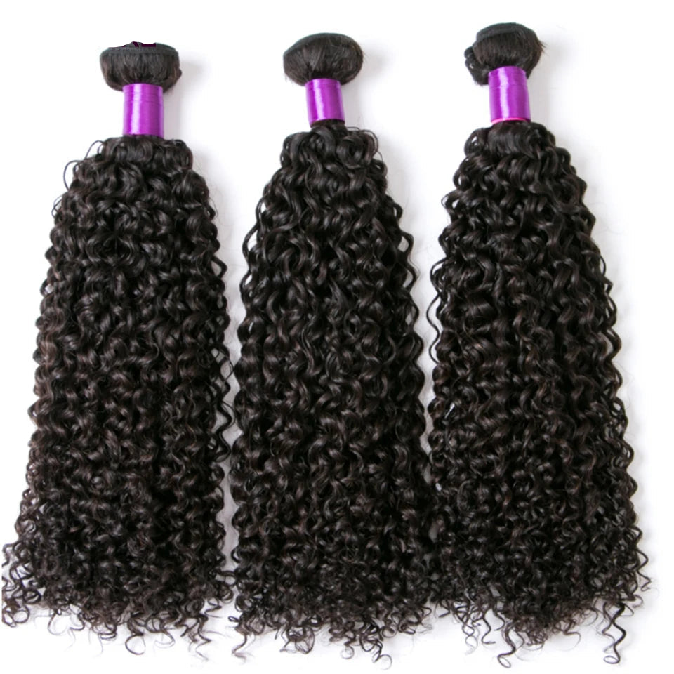 8-40" Afro Kinky Curly ~Human Hair 3/4 pcs Bundles