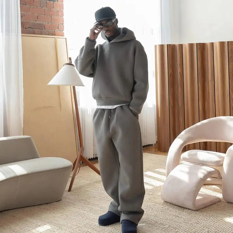 Men's Fashion 2 Piece Set Hooded Pullover. - StarLuxeTrend