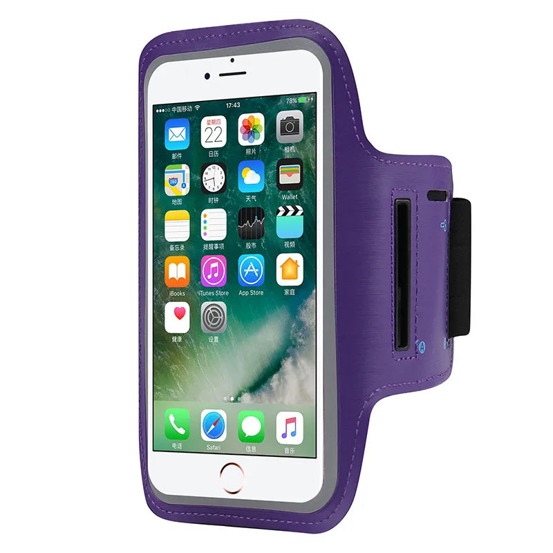 Universal Sports Armband Phone Holder for iPhone 15 14 13 Pro Max, Samsung, Huawei – Gym Running Arm Band Case with Secure Strap & Touchscreen Access