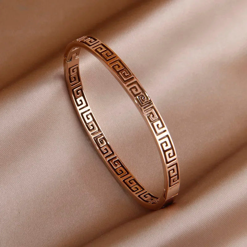 Gold Plated Elegant Cuff Bracelet for Women