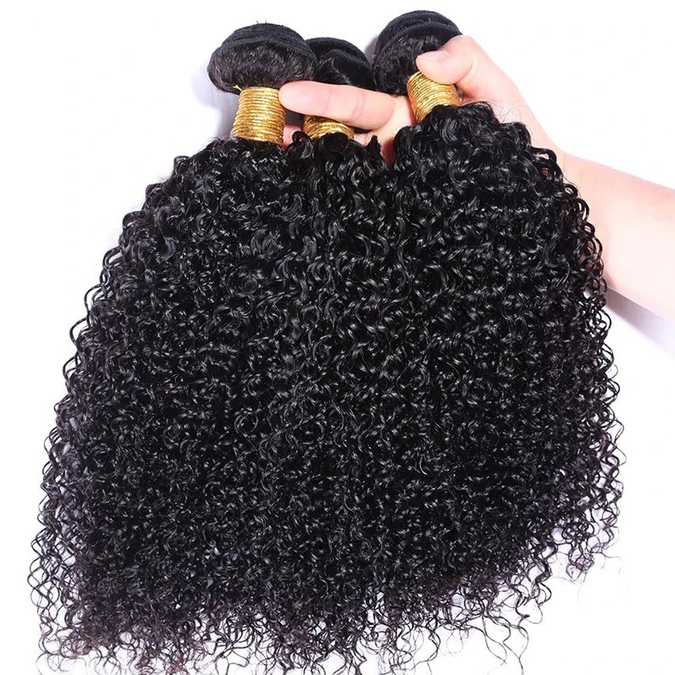 8-40" Afro Kinky Curly ~Human Hair 3/4 pcs Bundles