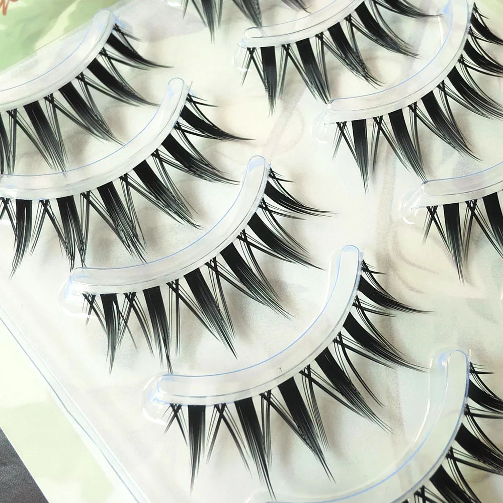 5 Pairs Natural Long Cat-eye False Eyelashes Extension - StarLuxeTrend