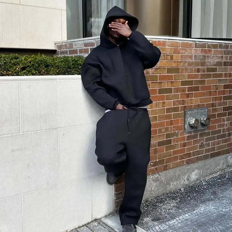 Men's Fashion 2 Piece Set Hooded Pullover. - StarLuxeTrend