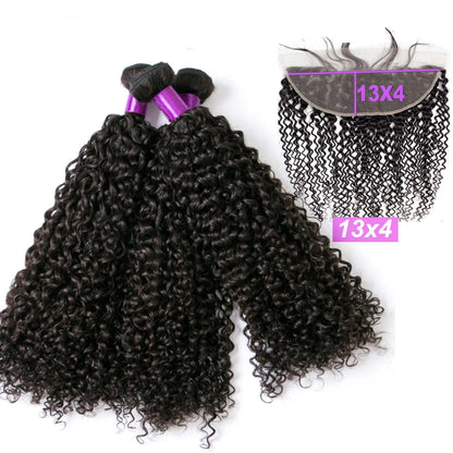 8-40" Afro Kinky Curly ~Human Hair 3/4 pcs Bundles