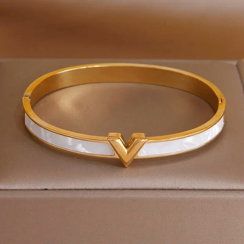 Gold Plated Elegant Cuff Bracelet for Women