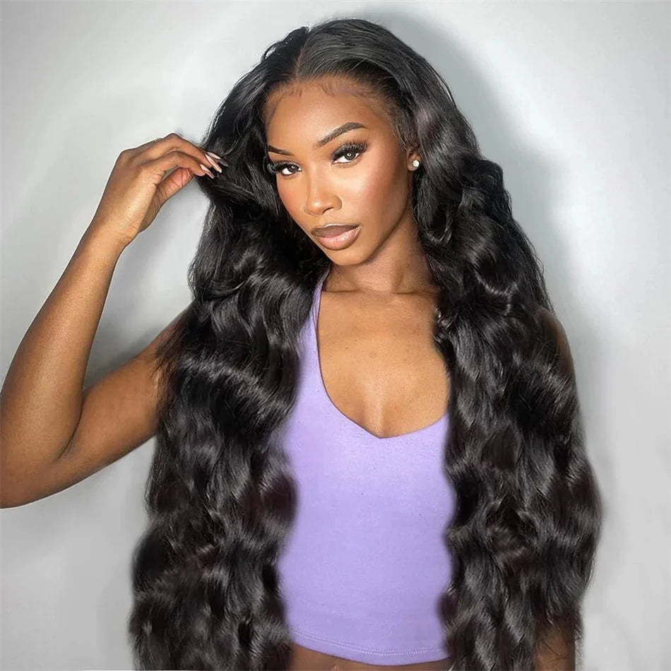 Pre-Plucked Reddish Brown Human Hair Lace Front Wig