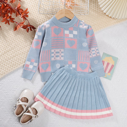 Girls Two-piece Sweater Set