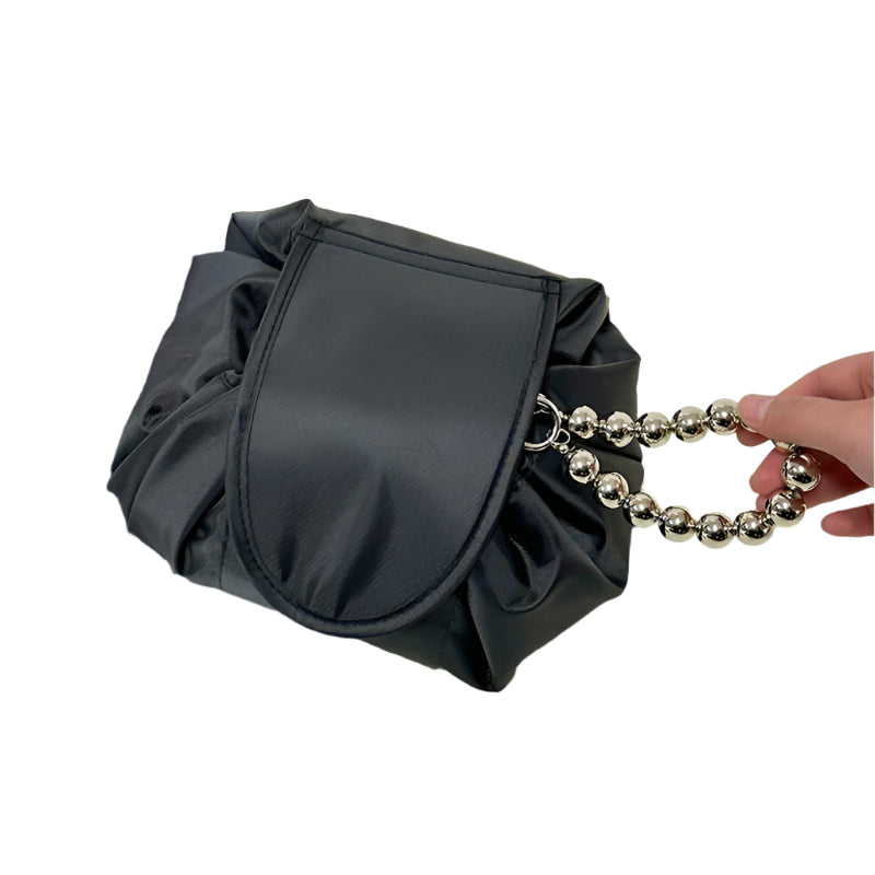 Waterproof Drawstring Makeup Bag – Portable Travel Cosmetic Organizer for Women