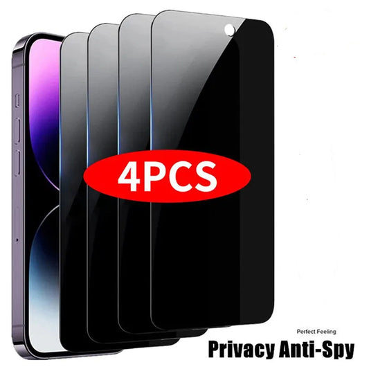 Anti-Spy Privacy Tempered Glass Screen Protector for iPhone 14,13,12,11 Pro Max & Mini