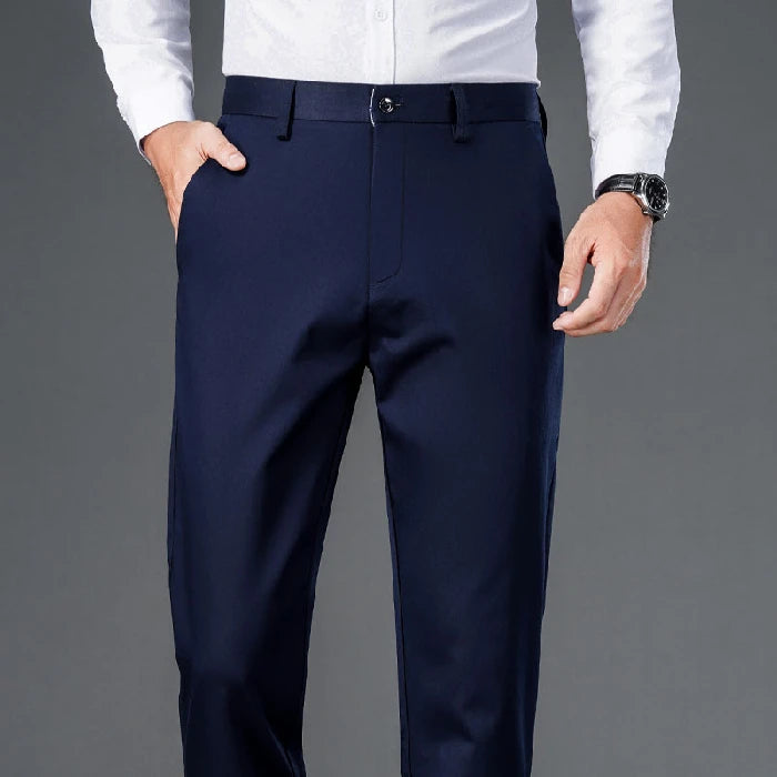 Men’s Lightweight Business Casual Pants – Quick-Drying,Straight-Leg Office Pants - StarLuxeTrend