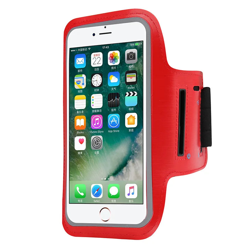 Universal Sports Armband Phone Holder for iPhone 15 14 13 Pro Max, Samsung, Huawei – Gym Running Arm Band Case with Secure Strap & Touchscreen Access