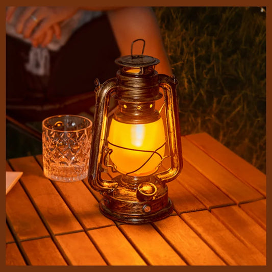 LED Horse Lantern – Rechargeable Vintage Lantern Metal & Home Decoration Light