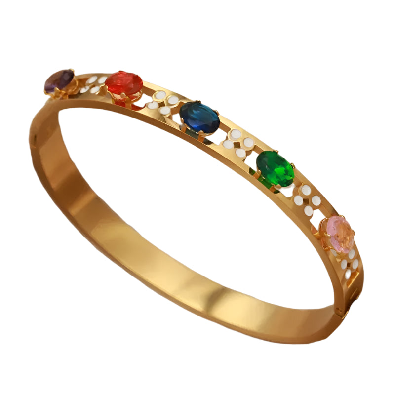 Gold Plated Elegant Cuff Bracelet for Women