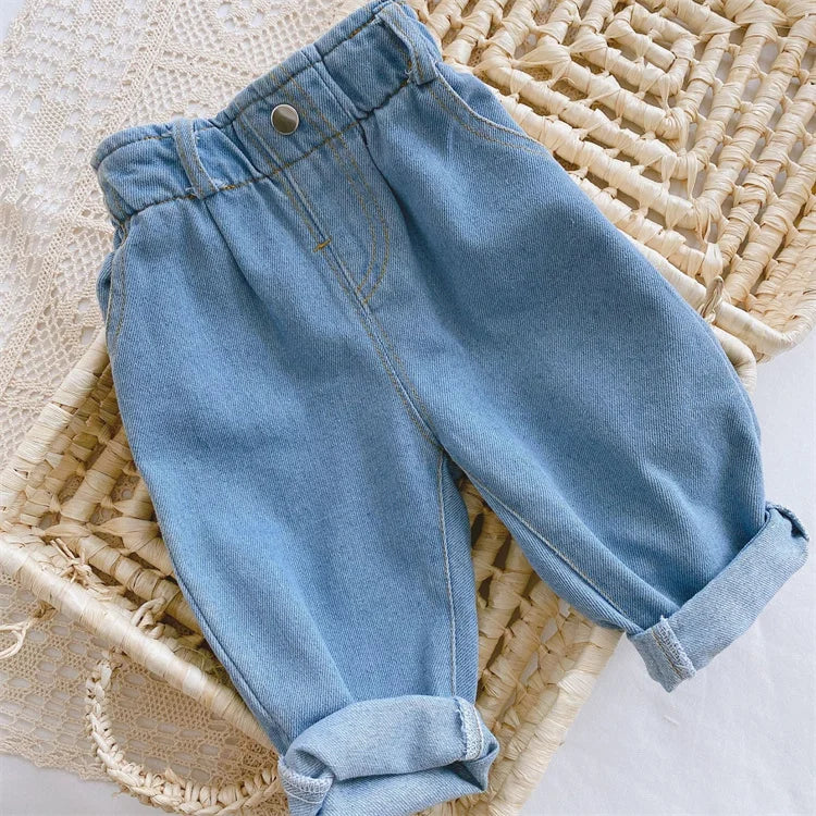 Kids' Casual Loose-Fit Jeans – Stylish & Comfortable for All Seasons - StarLuxeTrend