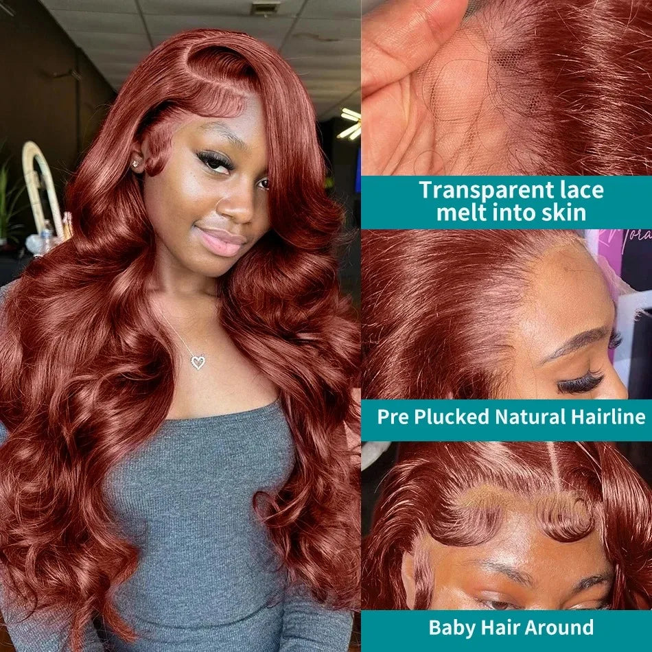 Pre Plucked 180% Density HD Lace Frontal Human Hair Wig