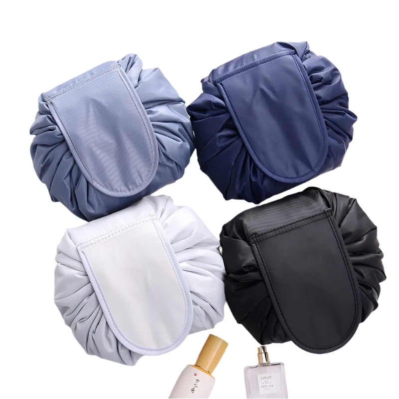 Waterproof Drawstring Makeup Bag – Portable Travel Cosmetic Organizer for Women