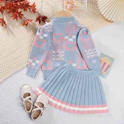 Girls Two-piece Sweater Set