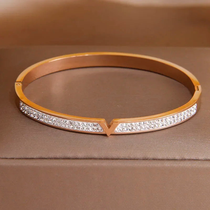Gold Plated Elegant Cuff Bracelet for Women