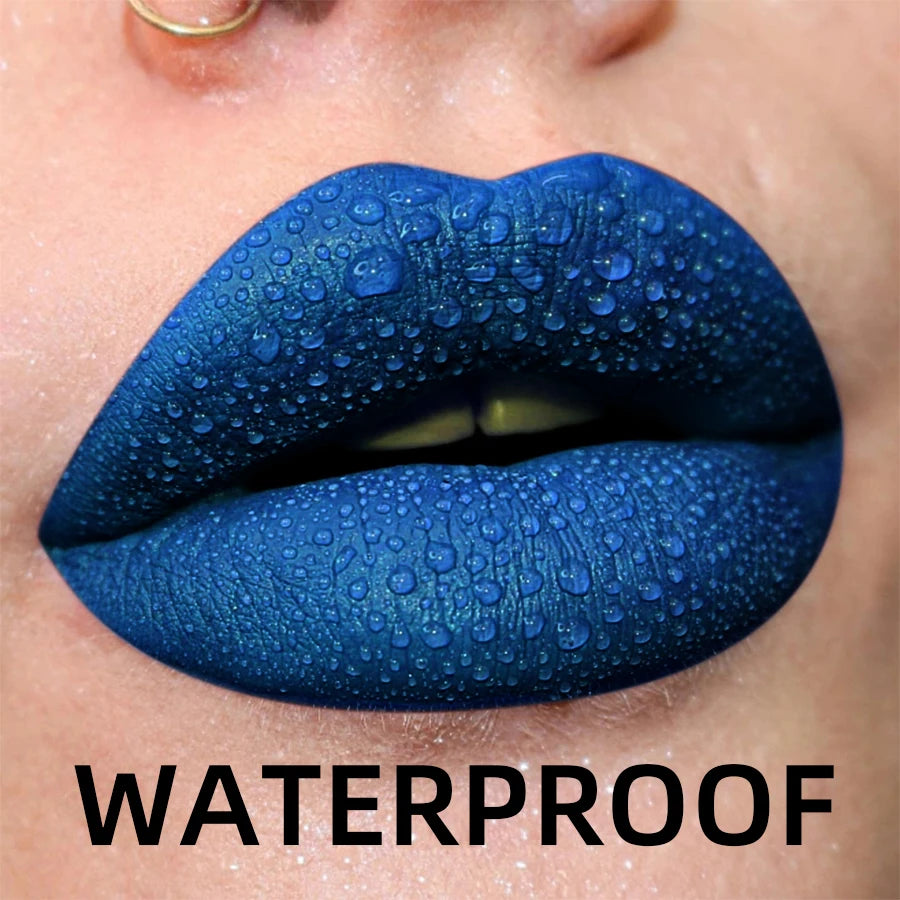 Matte Velvet Liquid Lipstick – 19 Waterproof Colors | Long-Lasting Nude, Red, Black Lip Gloss & Tint