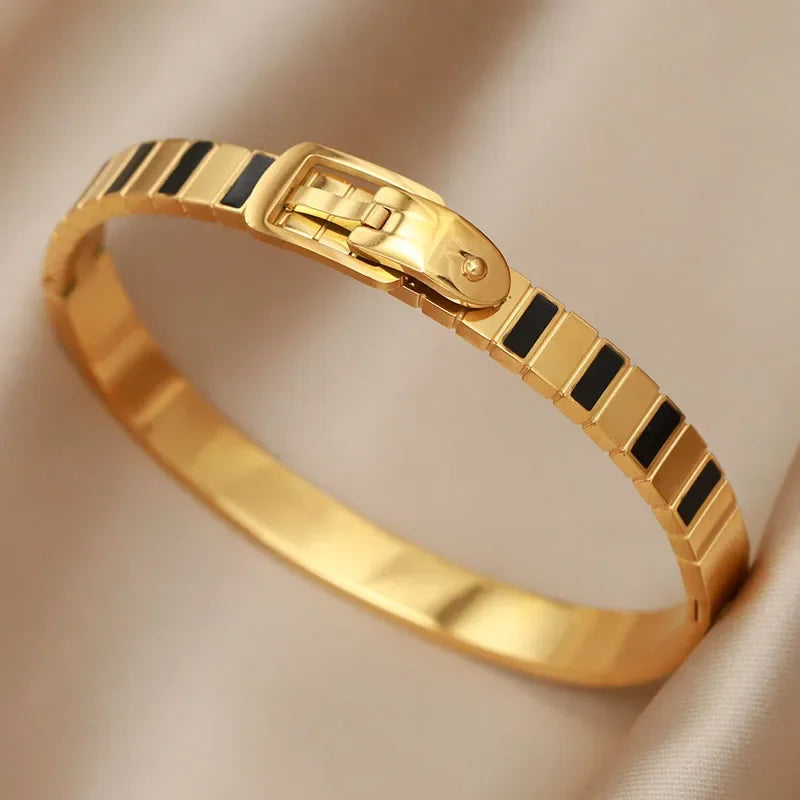 Gold Plated Elegant Cuff Bracelet for Women
