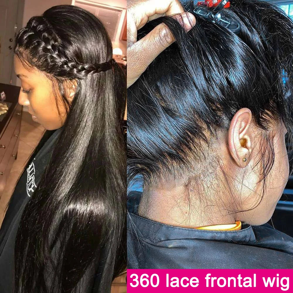 13x4 & 13x6 HD Transparent Bone Straight Lace Front Wig – 30 to 40 Inch Brazilian Human Hair - StarLuxeTrend