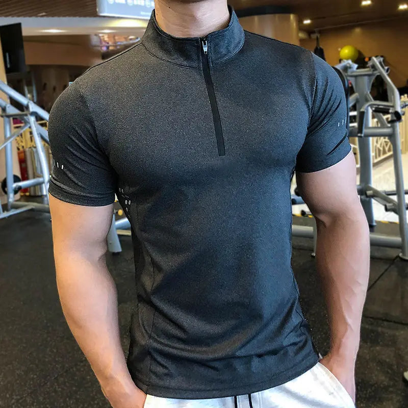 Breathable Fitness Shirt with Quick Dry Compression For Men